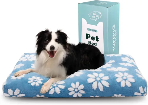 Miniatura 10 de Camas para perros grandes, bonita cama gruesa para perrera, cama mullida para mascotas con funda extraíble lavable y parte inferior antideslizante