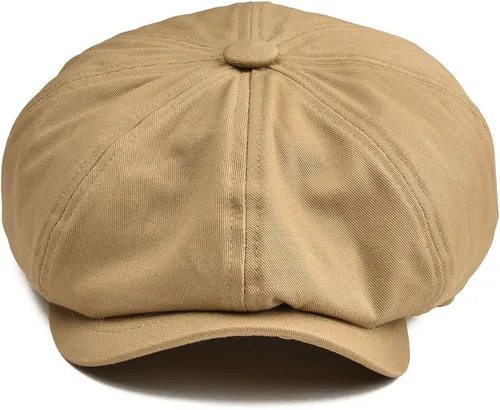 Miniatura 3 de BOTVELA Gorra plana de 8 piezas para hombre, 100% algodón, Gatsby Ivy Golf Cabbie