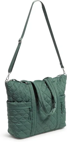 Miniatura 2 de Vera Bradley Bolsa de mano grande de sarga de alto rendimiento