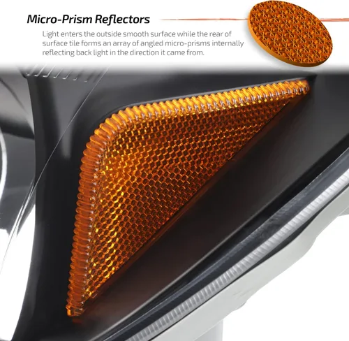 Miniatura 6 de AKKON - Para Toyota 4Runner Sport SUV reemplazo negro faros delanteros conductor/pasajero faros delanteros par nuevo
