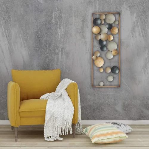 Miniatura 3 de All American Collection - Decoración de pared chic y moderna de aluminio y metal con marco