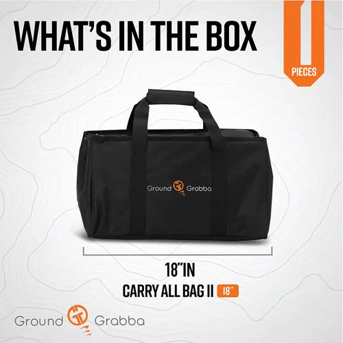 Miniatura 4 de GROUNDGRABBA Carry All Bag ll Bolsa de 18 pulgadas diseñada para estacas y accesorios de tienda de campaña