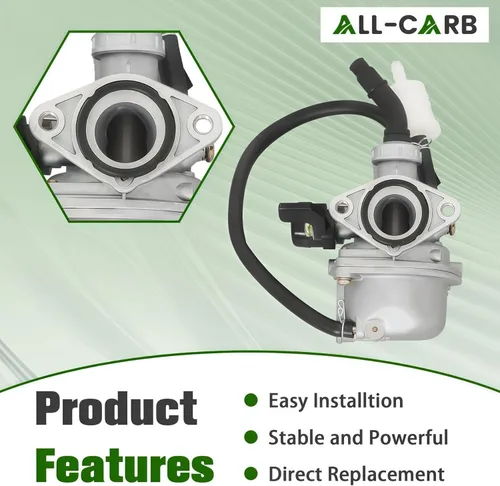 Miniatura 3 de ALL-CARB Carburador PZ19 de 50 cc, 70 cc, 90 cc, 110 cc, 125 cc, repuesto para ATV Dirt Bike Go Kart con filtro de aire
