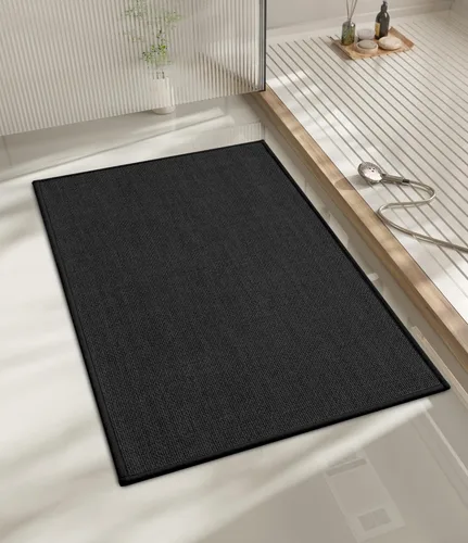 Miniatura 66 de chakme Alfombras de Baño 24x17, Alfombra de Baño Ultra Delgada Antideslizante Pequeña de Secado Rápido Absorbente para Piso de Baño