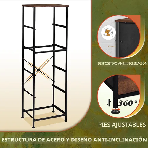 Miniatura 7 de WLIVE Cómoda de tela para dormitorio, cómoda alta de 5 cajones, organizador de almacenamiento con cubos de tela, parte superior de madera, marco