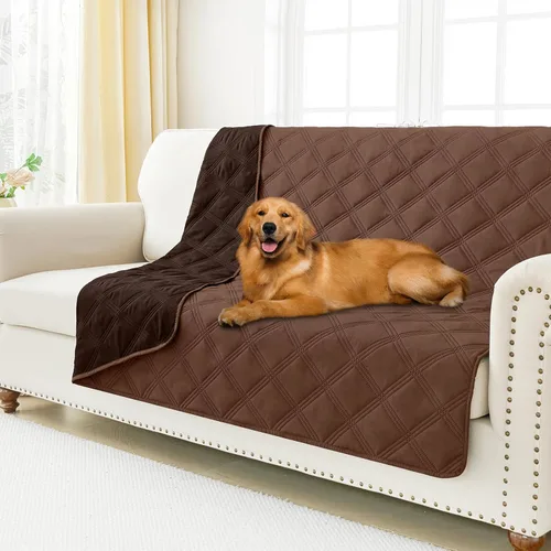 Miniatura 31 de Smiry Funda Impermeable para Cama de Perro, Manta Suave Reversible para Mascotas, Lavable a Prueba de Fugas para Gatos y Perros, Funda para Sofá