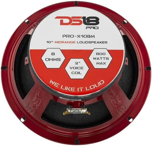 Miniatura 9 de Altavoz DS18 PRO de rango medio, cúpula en compresión de aluminio roja, altavoces de puerta de audio de alta calidad para auto o camión sistema