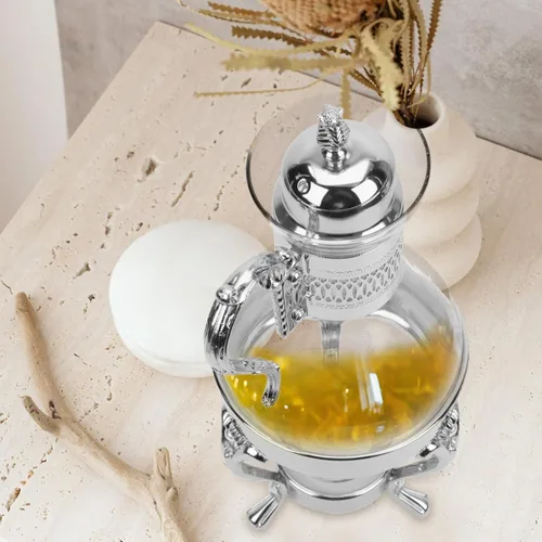 Miniatura 3 de Botella de café con leche de vidrio, tetera turca, tetera turca, tetera para estufa, estufa, decoración árabe antigua, vasos para servir cocina