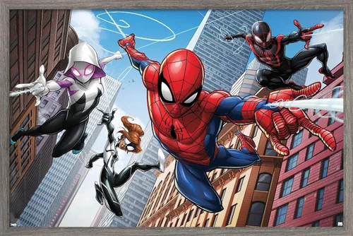 Miniatura 10 de Trends International Marvel Comics - Póster de pared de Spider-Man - Web Heroes, 22.375 x 34 pulgadas, versión sin marco