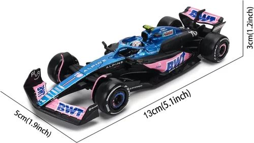 Miniatura 5 de HTLNUZD Bburag 1/43 2023 F1 Team A523#10 P.Gasly - Modelo de coche de carreras para adultos BWT-Alpine DieCast de aleación para adultos