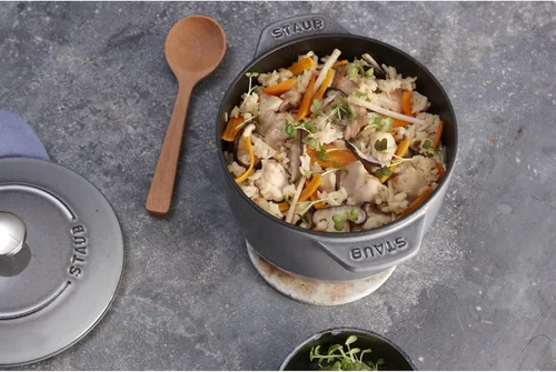 Miniatura 7 de staub La Cocotte de GOHAN 40509-703 La Cocotte de Gohan Gray M 6.3 pulgadas (6.3 in) - Olla de arroz, 2 piezas, pintura, olla de hierro fundido