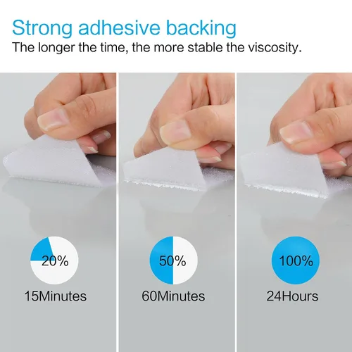 Miniatura 4 de Sujetadores de Velcro Autoadhesivos 1.5 x 2.4 Pulgadas 16 Juegos Melsan Tiras de Doble Cara para Colgar en Pared con Cinta Adhesiva de Montaje