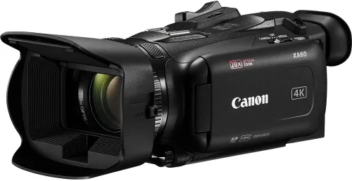 Miniatura 3 de Canon Videocámara profesional UHD 4K XA60 (5733C002) + tarjeta de memoria de 64 GB + batería + cargador + kit de filtro + bolsa + luz LED + lente