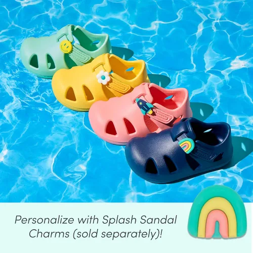 Miniatura 7 de Ten Little - Sandalias de agua para bebés, niños pequeños y niños, ajustables, sandalias de agua con punta cerrada para niños y niñas, ligeras