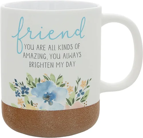 Pavilion - Taza de café de 16 onzas, 16.0 fl oz, taza de té, a rayas, fondo esmaltado, acuarela, mejor amiga, amiga, mamá, abuela, hermana, hija,