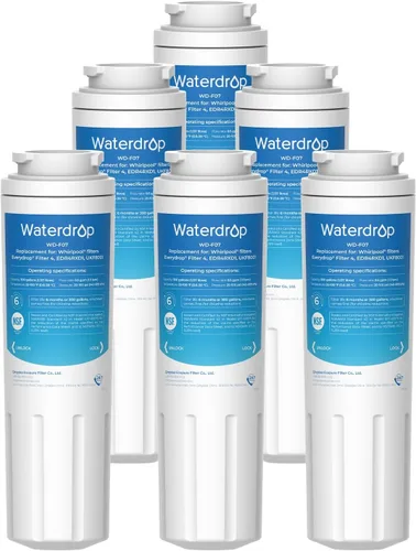 Waterdrop UKF8001 Filtro de agua para refrigerador 4, Reemplazo para Whirlpool® EDR4RXD1, filtro EveryDrop® 4, Maytag® UKF8001AXX-750,