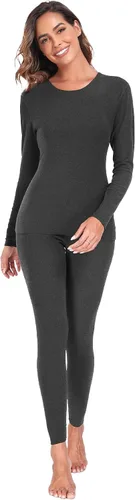 Miniatura 7 de YADIFEN Ropa interior térmica para mujer, conjunto de pantalones largos, capa base, forro polar, ropa interior larga, pijama de invierno cálido