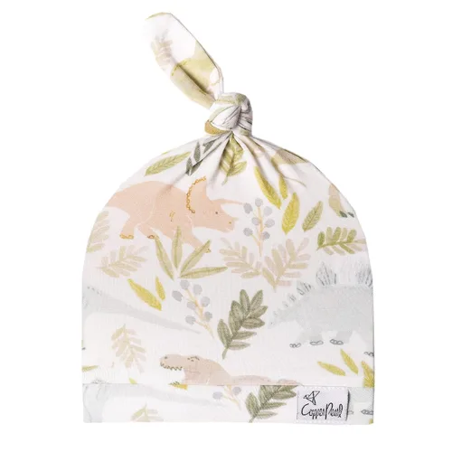 Miniatura 45 de Copper Pearl Gorro de bebé con nudo superior elástico suave Millie