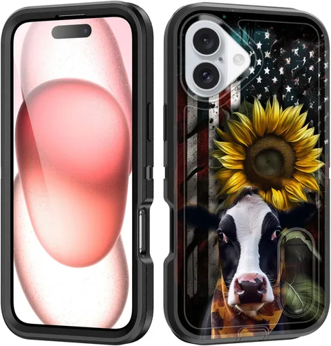 Miniatura 160 de Funda para iPhone Air con soporte integrado, a prueba de golpes, polvo y caídas, 3 capas, grado militar, funda protectora para iPhone Air de 6.5