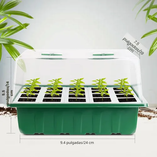 Miniatura 5 de Sondiko Bandeja de inicio de semillas con celdas de silicona suave, 80 celdas de bandejas de plántulas, kit de inicio de semillas, paquete de 4