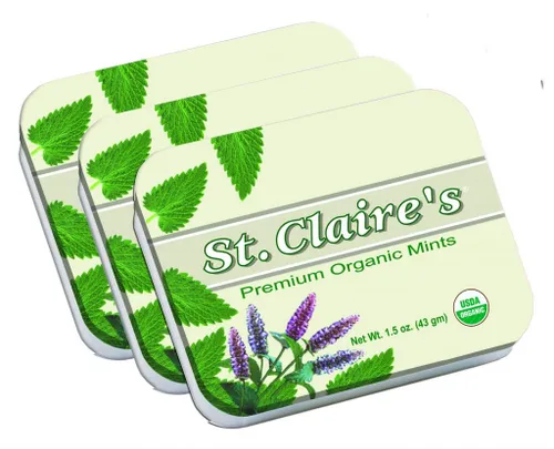 Miniatura 41 de Pastillas Herbales Orgánicas de St. Claire, (Jengibre, lata de 1.5 onzas, paquete de 3) Sin gluten, veganas, sin OMG, a base de plantas, sin