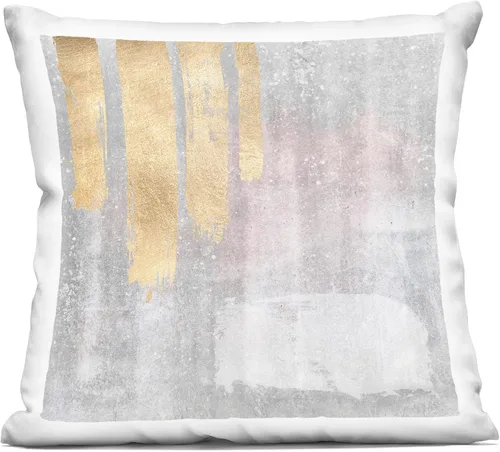 Miniatura 11 de Stupell Industries Ruth Fromstein - Almohada de diseño abstracto geométrico beige, 18 x 18 pulgadas
