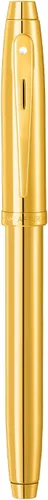 Miniatura 6 de Sheaffer 100 9372 Brillante PVD Gold Pen con PVD Chapado en Oro Bordes (Pluma Estilográfica)