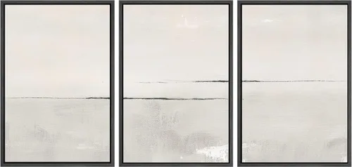 Miniatura 150 de SIGNWIN Lienzo enmarcado para pared, juego de arte de puesta de sol, horizonte, cielo, paisaje, fotografía, arte moderno, paisaje, relajante