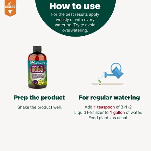 Miniatura 3 de Gardenera - Fertilizante líquido prémium para plantas carnívoras - Concentrado 3-1-2 para plantas y flores de interior Alimento orgánico