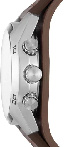 Miniatura 3 de Fossil Coachman - Reloj casual de cuarzo de acero inoxidable y cuero para hombre Casual