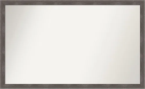 Miniatura 490 de Amanti Art Espejo personalizado, espejo de baño gris plomo a rayas, espejo de pared o espejo de tocador de baño sobre el fregadero