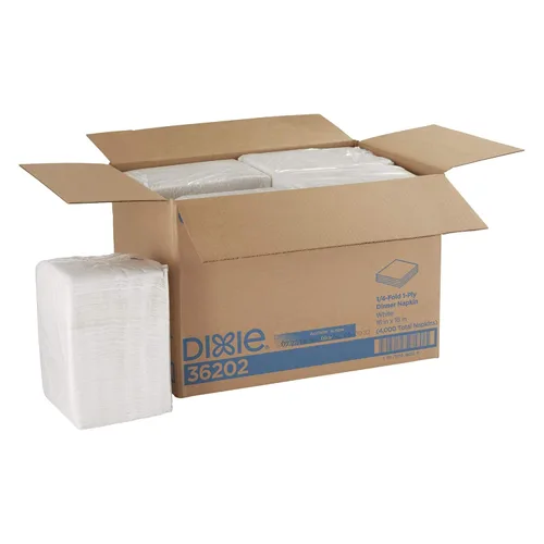 GEORGIA-PACIFIC Dixie - Servilleta de cena de 2 capas (anteriormente aclamada) por PRO (Georgia-Pacific), color blanco, 36202, 500 servilletas por