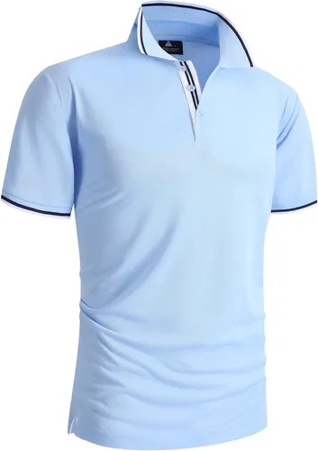 Miniatura 4 de ZITY Camiseta polo de manga corta para hombre para golf tenis