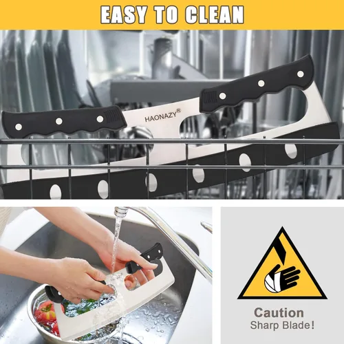 Miniatura 7 de Sharp - Cortador de pizza de 14 pulgadas con asas dobles y cubierta protectora, bueno para cocina y comedor Negro