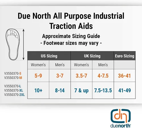 Miniatura 6 de Due North Tacos de hielo industriales multiusos para hombres y mujeres, ayudas de tracción para caminar y trabajar en nievehielo, 16 picos