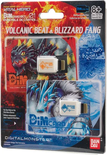 Miniatura 2 de Bandai Namco - Digimon - Paquete de tarjetas DIM Vital Hero (Volcanic Beat y Blizzard Fang)