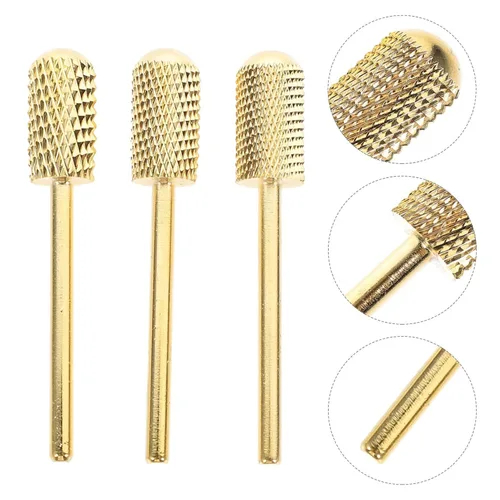 Miniatura 7 de OSALADI Brocas de carburo para uñas, 3 piezas para taladro de uñas, cutícula, brocas para uñas, brocas de carburo para uñas, brocas de uñas de acero