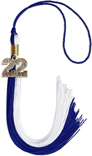 Miniatura 67 de Endea Graduation Borla de doble color con dije dorado (negro/oro brillante, 2022)