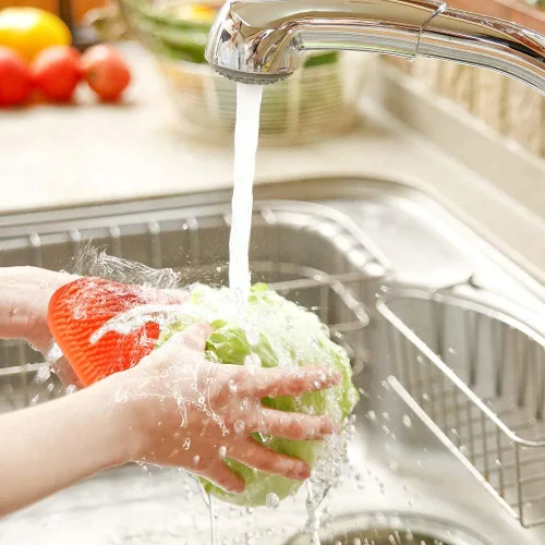 Miniatura 7 de 3 esponjas de silicona OstWony para platos, esponjas de silicona de grado alimenticio súper alimentarias, utensilios de cocina multiusos