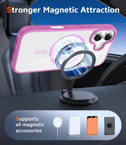 Miniatura 57 de FNTCASE Funda para iPhone 13 Pro-Max: Fundas magnéticas transparentes compatibles con Magsafe Slim anti amarillamiento protección contra caídas