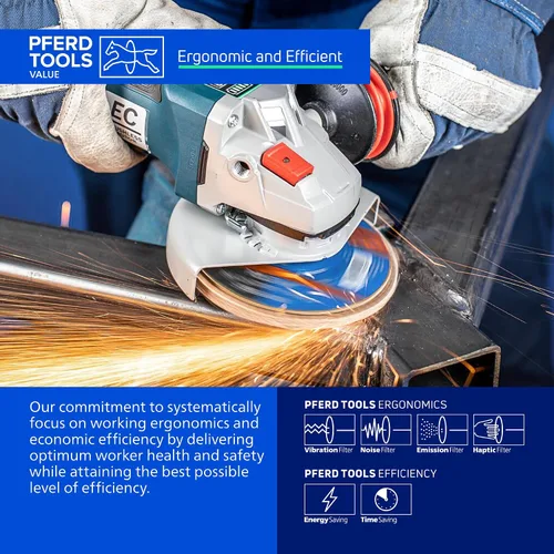 Miniatura 7 de PFERD POLIFAN® Disco Flap 4-1/2" x 7/8" Plano PSF-Extra, Circonita, Grano 40 (Paquete de 1) - Parte 60458