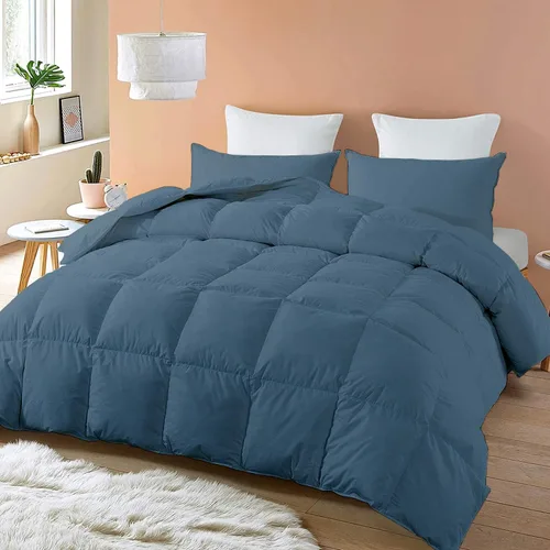 Miniatura 13 de SLEEP-NEST Edredón Queen de gran tamaño de 98 x 98 pulgadas, relleno de edredón alternativo de plumón de lujo para todas las estaciones, juego de 3