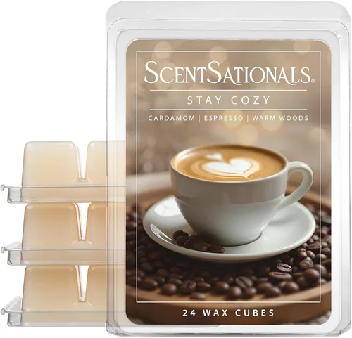 Miniatura 5 de Scentsationals No Place Like Home - Cera perfumada para derretir – Canela y clavo, 10 onzas (24 cubos)