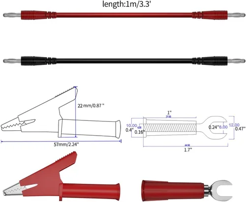 Miniatura 3 de Enchufe para encendedor de cigarrillos de 12 V a hembra Adaptador de cable de alimentación Kit de cable de extensión Pinzas de cocodrilo