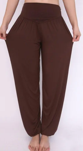 Miniatura 112 de Pantalones de algodón modal para mujer de AvaCostume, pantalones suaves para practicar yoga o deportes.