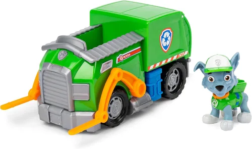 Miniatura 10 de PAW Patrol, Rubble's Bulldozer Vehículo con figura coleccionable, para niños de 3 años en adelante Vehículo de Rubble