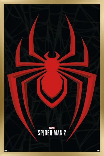 Miniatura 15 de Trends International Marvel's Spider-Man 2 - Póster de pared con icono de Miles Morales, 22.37 x 34.00 pulgadas, versión enmarcada de madera