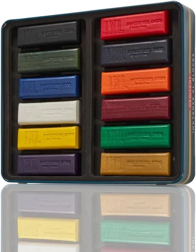 Miniatura 2 de Derwent Inktense 2306162 Bloques XL 12 latas, juego de 12, bloques extra grandes de 2.36 pulgadas, solubles en agua, ideal para dibujar, dibujar