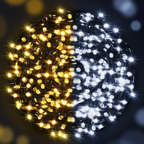 Miniatura 11 de AmyHomie - Cadena de luces navideñas multicolor para exteriores, 300 luces LED con 8 modos de iluminación, guirnalda de luces de hadas conectables