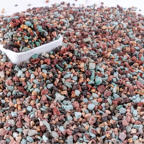Miniatura 12 de 2.4 libras Mezcla de guijarros de roca volcánica hortícola para bonsái, piedra pómez para plantas suculentas y cactus, grava decorativa arenosa